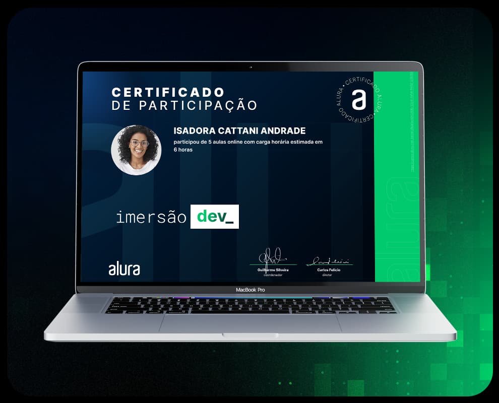 Certificado Imersão Dev